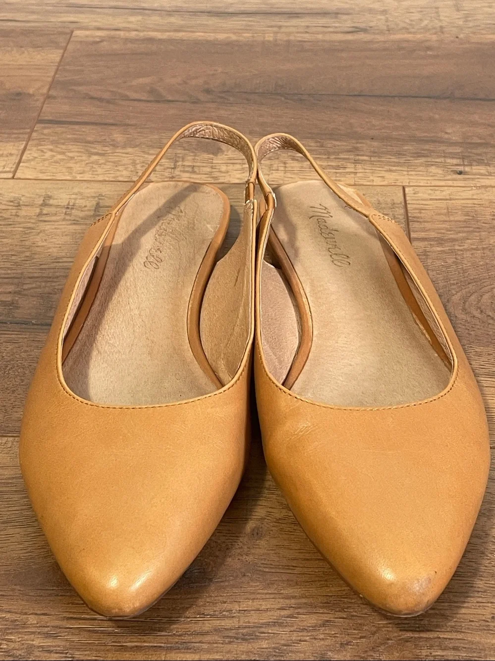 Madewell Tan Leather Slingbacks Size 8